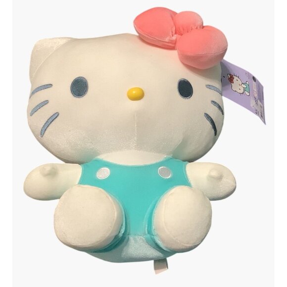Kidrobot Hello Kitty Plush Toy In Blue Outfit With Pink Bow 12" Stuffed Animal - Picture 1 of 6